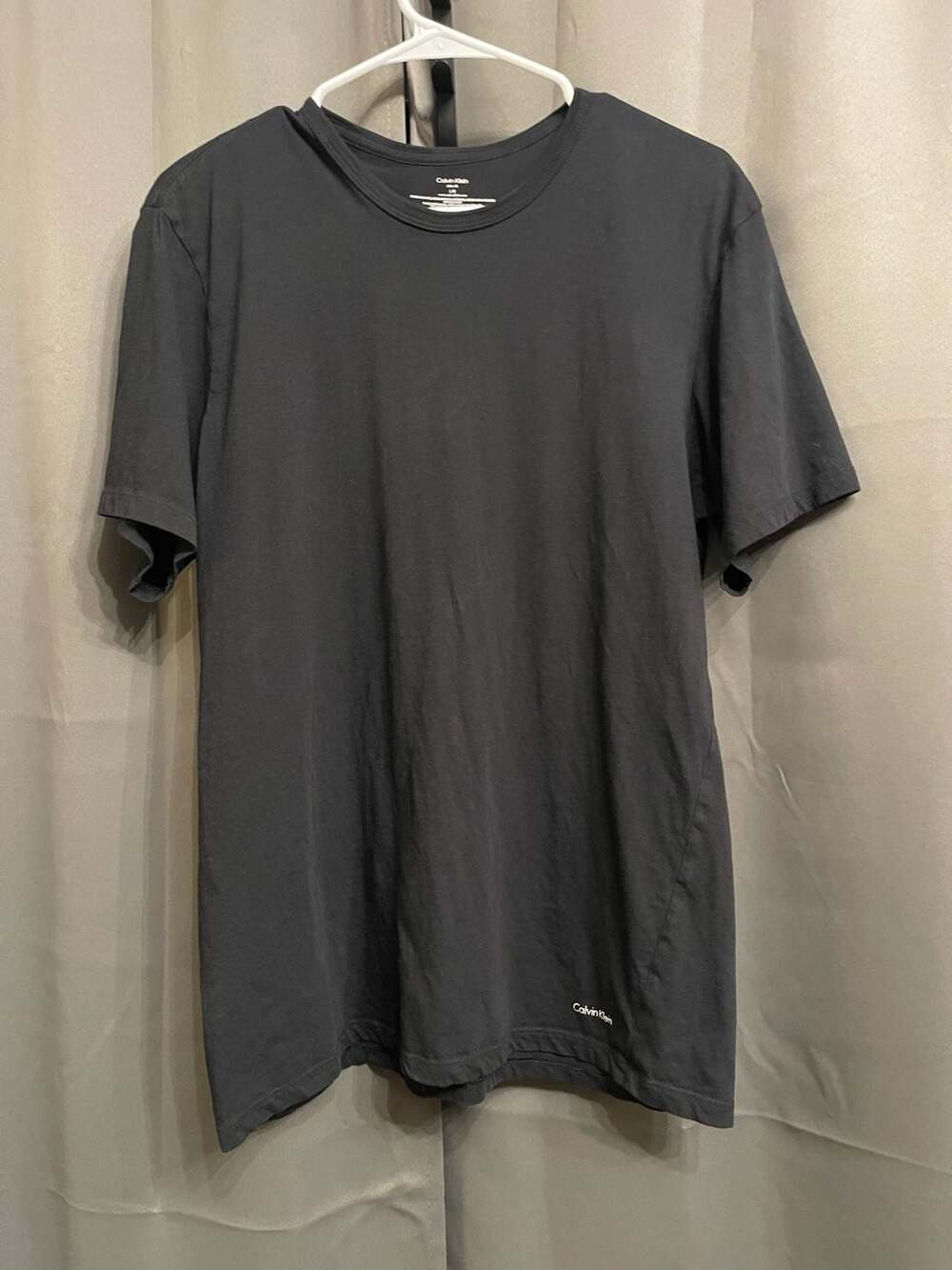 Calvin Klein Slim Fit T-Shirt Size L Black Cotton